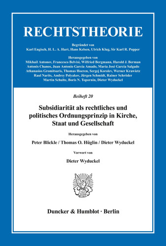 Subsidiarität als rechtliches
