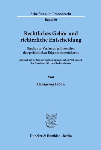 Rechtliches gehör und - rechtliches,