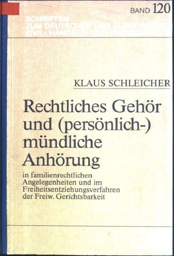 Rechtliches gehör und - gehör,